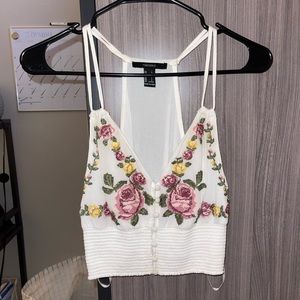 Forever 21 Crop Tank Top Size: L